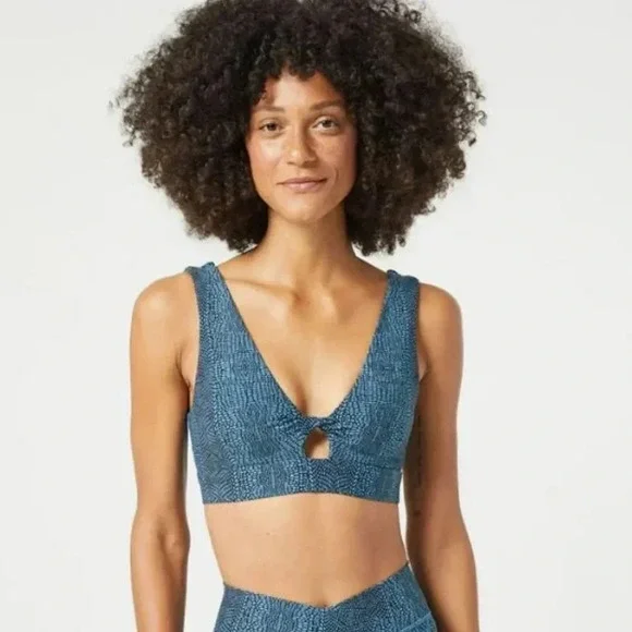 L*Space Printed Do The Twist Bra, let's croc about it - Picture 2 of 7